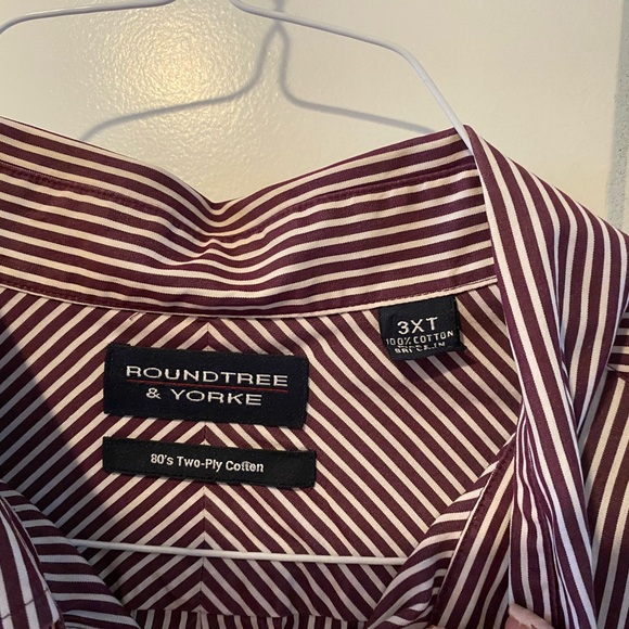 Roundtree & Yorke long-sleeve, button-down shirt, EUC, 3XT - Picture 3 of 3